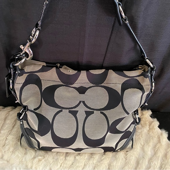 Coach black and grey hobo - Picture 1 of 7